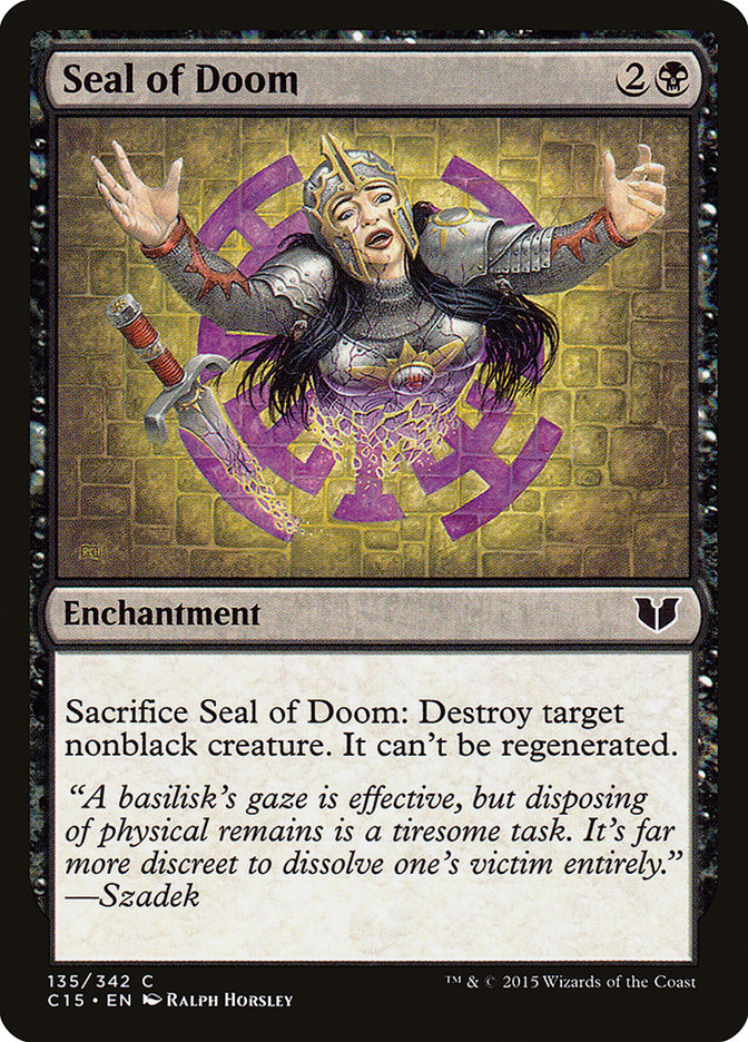 Seal of Doom [Commander 2015] | Total Play