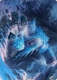 Icehide Troll Art Card [Kaldheim Art Series] | Total Play