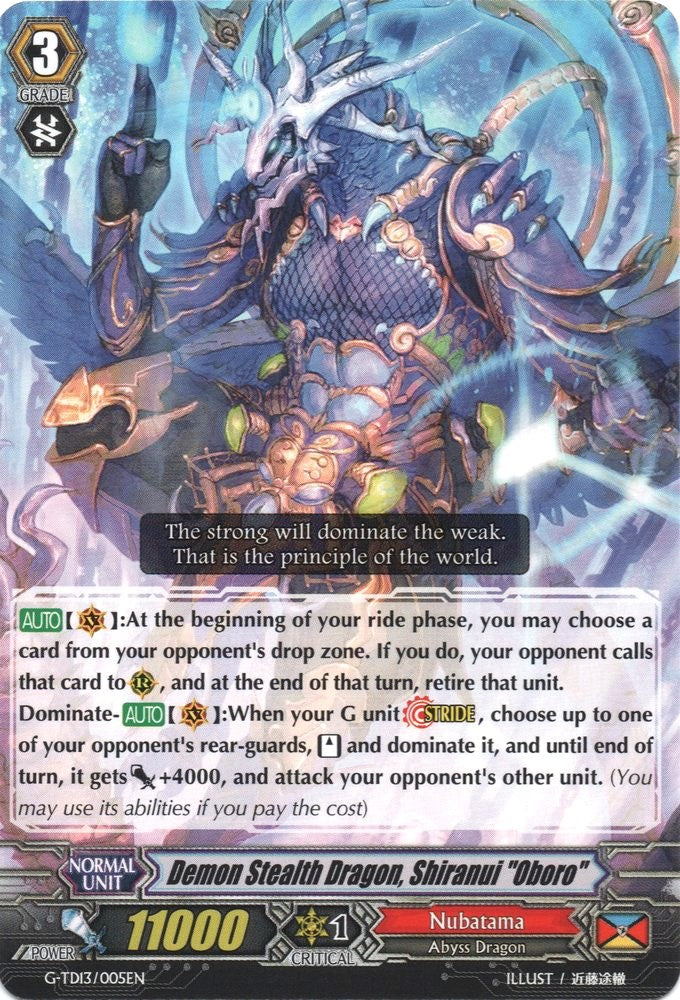 Demon Stealth Dragon, Shiranui "Oboro" (G-TD13/005EN) [Evil Eye Sovereign] | Total Play