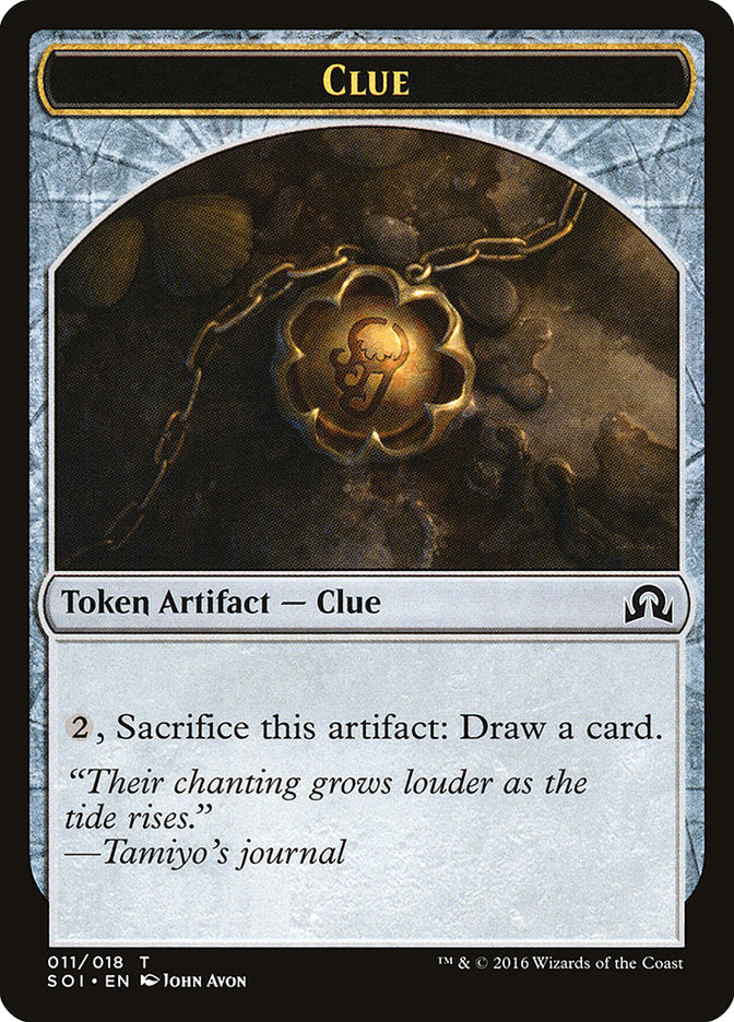 Clue Token (011/018) [Shadows over Innistrad Tokens] | Total Play