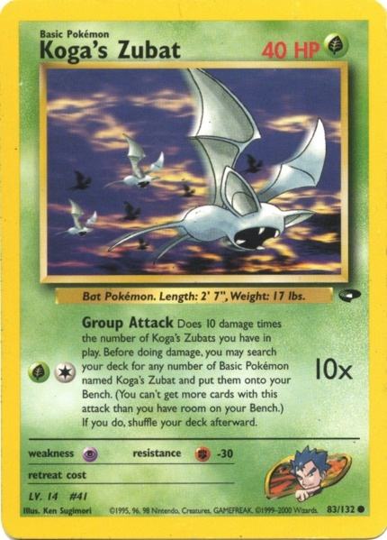 Koga's Zubat (83/132) [Gym Challenge Unlimited] | Total Play