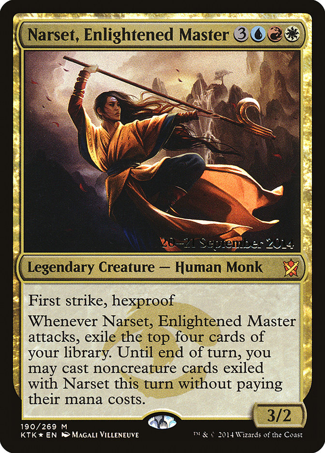 Narset, Enlightened Master [Khans of Tarkir Prerelease Promos] | Total Play