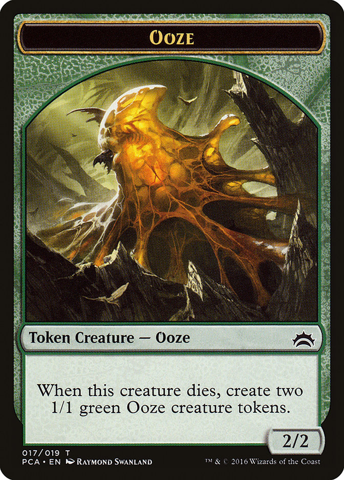Ooze (016) // Ooze (017) Double-Sided Token [Planechase Anthology Tokens] | Total Play