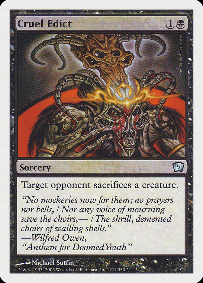 Cruel Edict [Ninth Edition] | Total Play