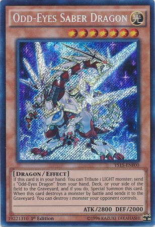 Odd-Eyes Saber Dragon [YS15-ENF00] Secret Rare | Total Play