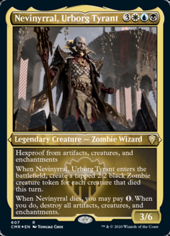 Nevinyrral, Urborg Tyrant (Etched) [Commander Legends] | Total Play