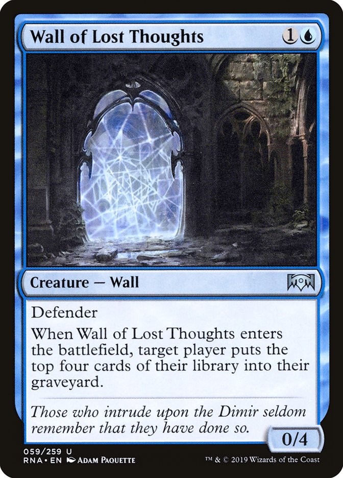 Wall of Lost Thoughts [Ravnica Allegiance] | Total Play