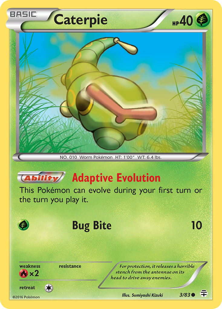 Caterpie (3/83) [XY: Generations] | Total Play