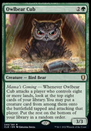 Owlbear Cub [Commander Legends: Battle for Baldur's Gate] | Total Play