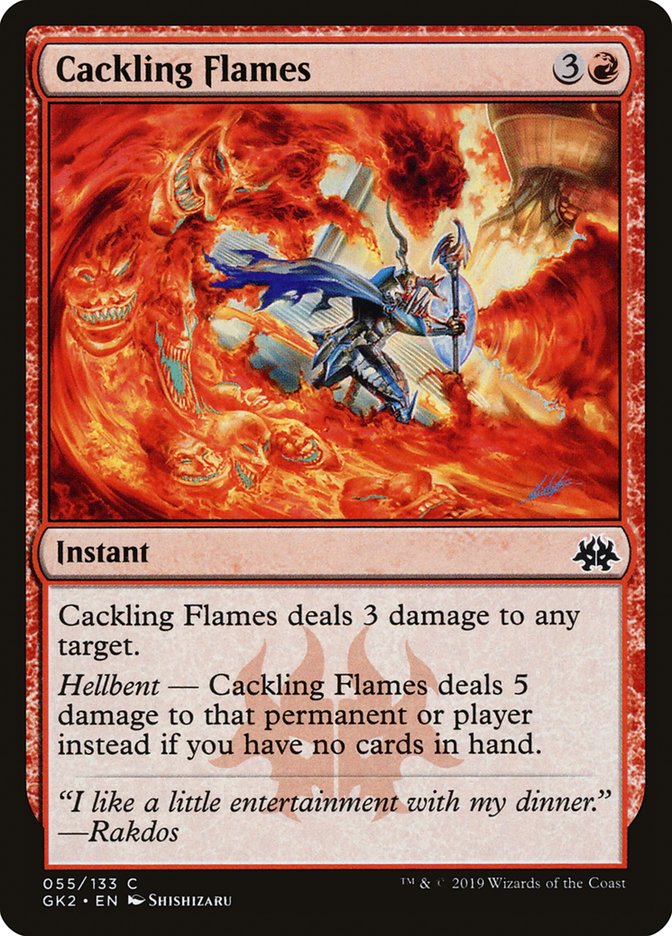 Cackling Flames [Ravnica Allegiance Guild Kit] | Total Play