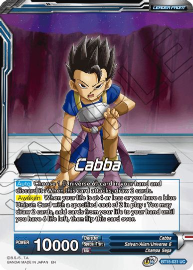 Cabba // SS Cabba, Proud Volley (BT15-031) [Saiyan Showdown Prerelease Promos] | Total Play