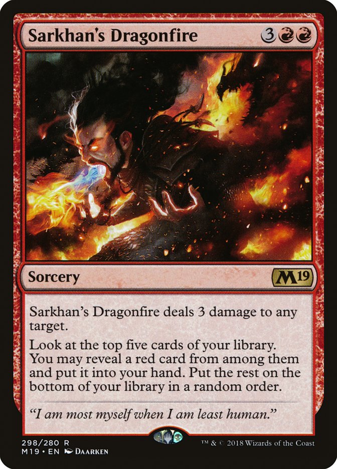 Sarkhan's Dragonfire [Core Set 2019] | Total Play