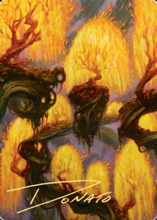 Grove of the Burnwillows Art Card (Gold-Stamped Signature) [Zendikar Rising Art Series] | Total Play