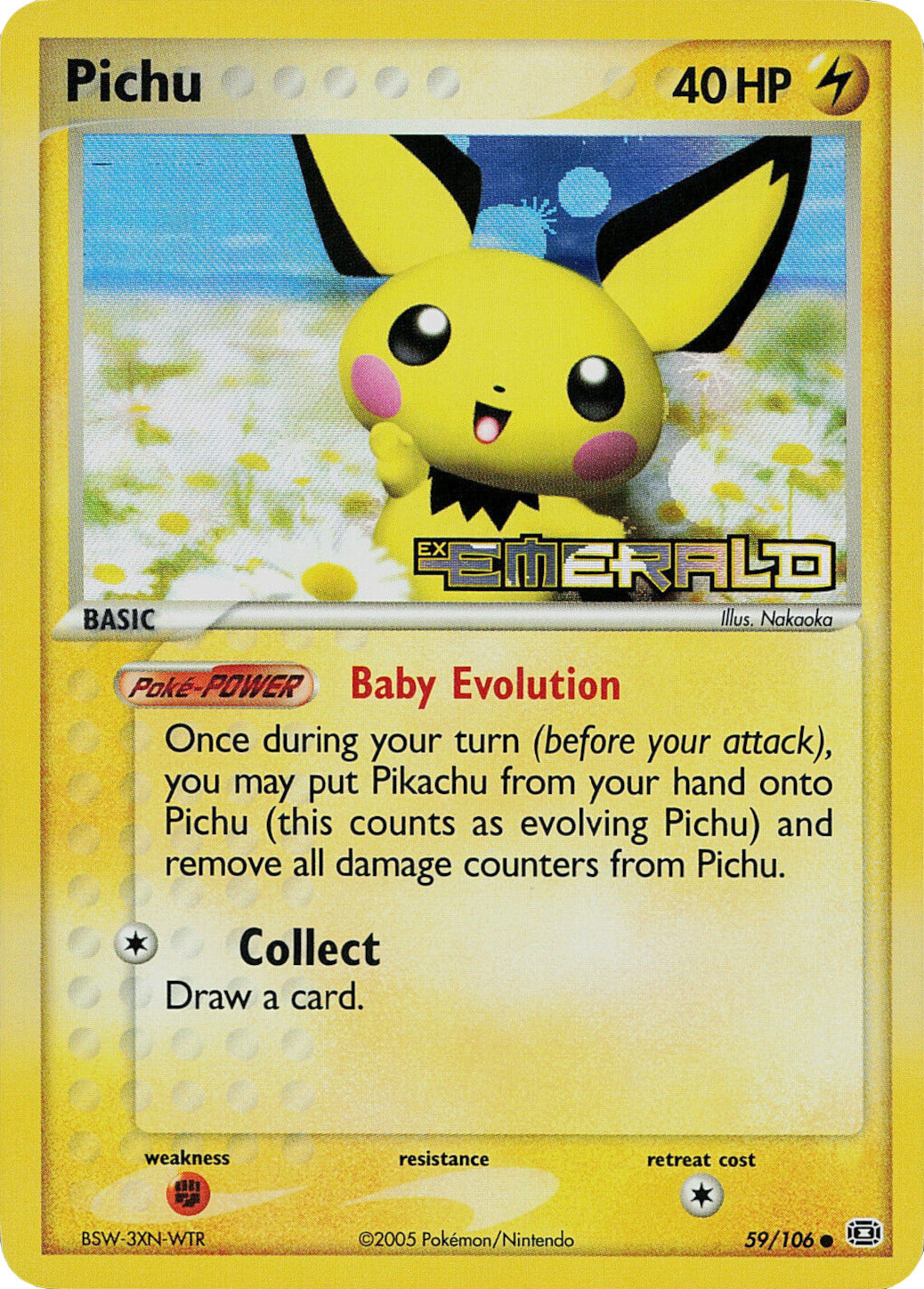 Pichu (59/106) (Stamped) [EX: Emerald] | Total Play