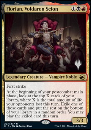 Florian, Voldaren Scion (Promo Pack) [Innistrad: Midnight Hunt Promos] | Total Play