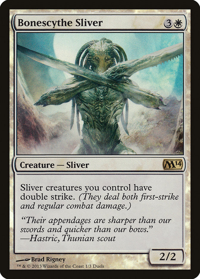 Bonescythe Sliver (Duels of the Planeswalkers Promos) [Duels of the Planeswalkers Promos 2013] | Total Play