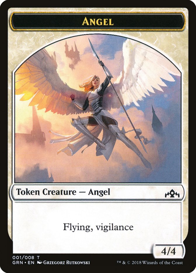 Angel Token [Guilds of Ravnica Tokens] | Total Play