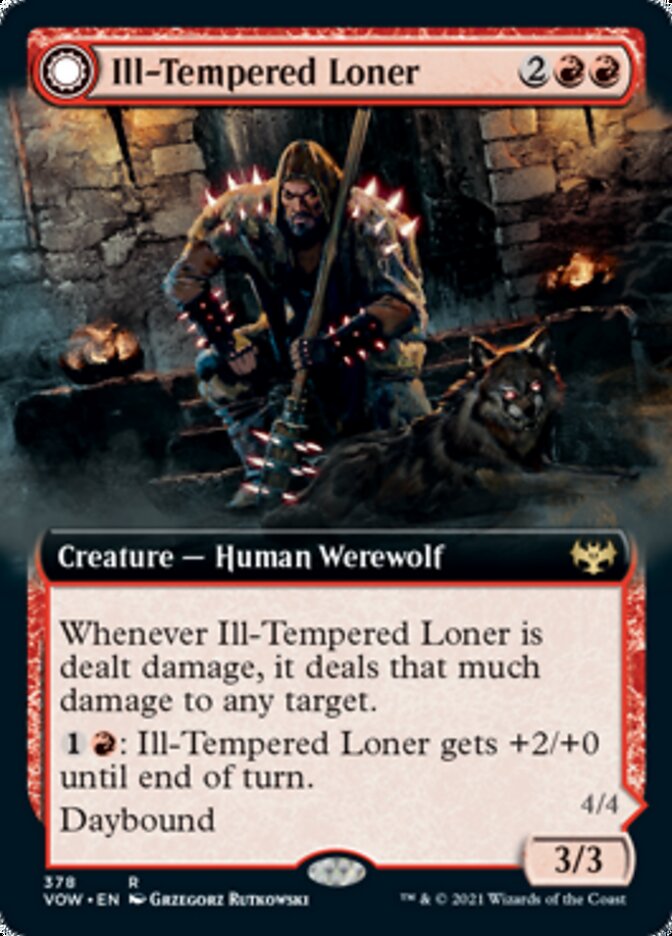 Ill-Tempered Loner // Howlpack Avenger (Extended Art) [Innistrad: Crimson Vow] | Total Play