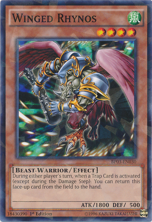 Winged Rhynos [BP03-EN030] Shatterfoil Rare | Total Play