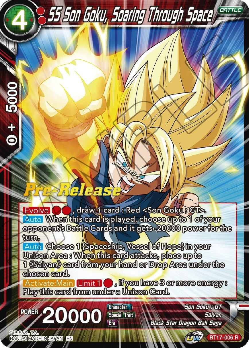 SS Son Goku, Soaring Through Space (BT17-006) [Ultimate Squad Prerelease Promos] | Total Play
