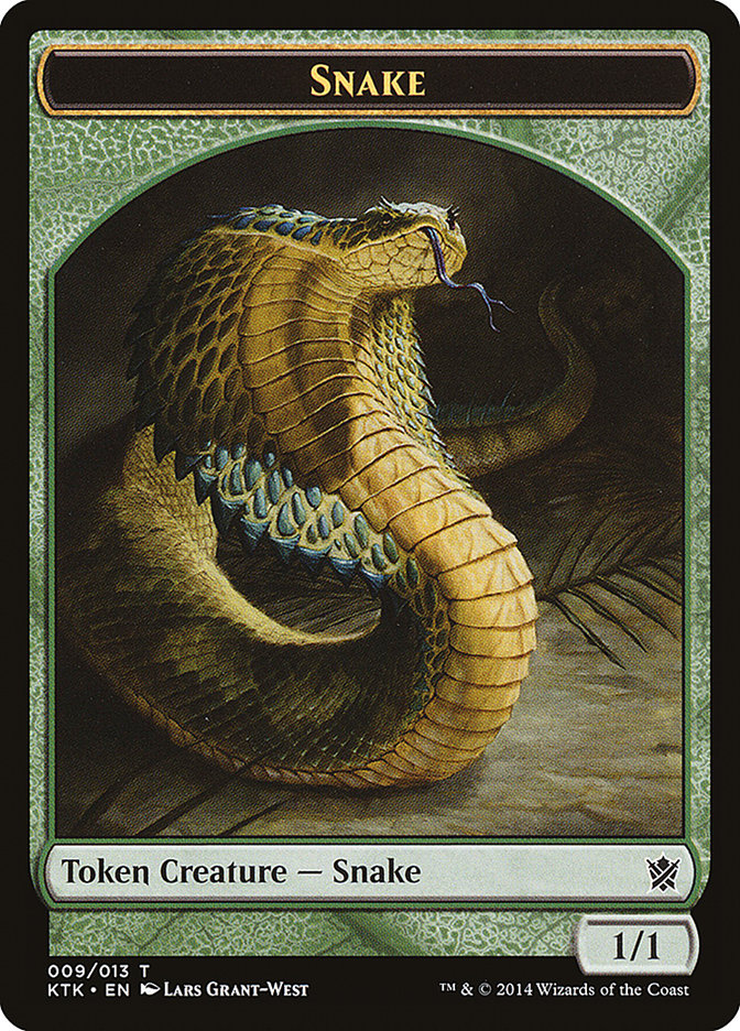 Snake Token [Khans of Tarkir Tokens] | Total Play