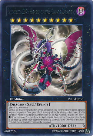 Number C92: Heart-eartH Chaos Dragon [LVAL-EN050] Rare | Total Play