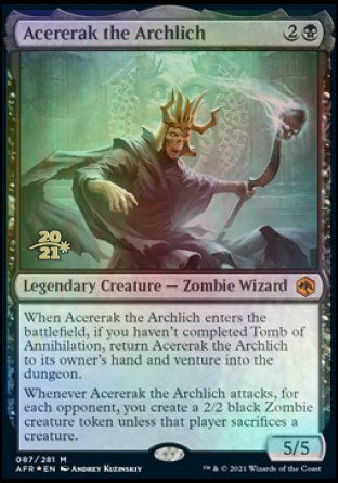 Acererak the Archlich [Dungeons & Dragons: Adventures in the Forgotten Realms Prerelease Promos] | Total Play