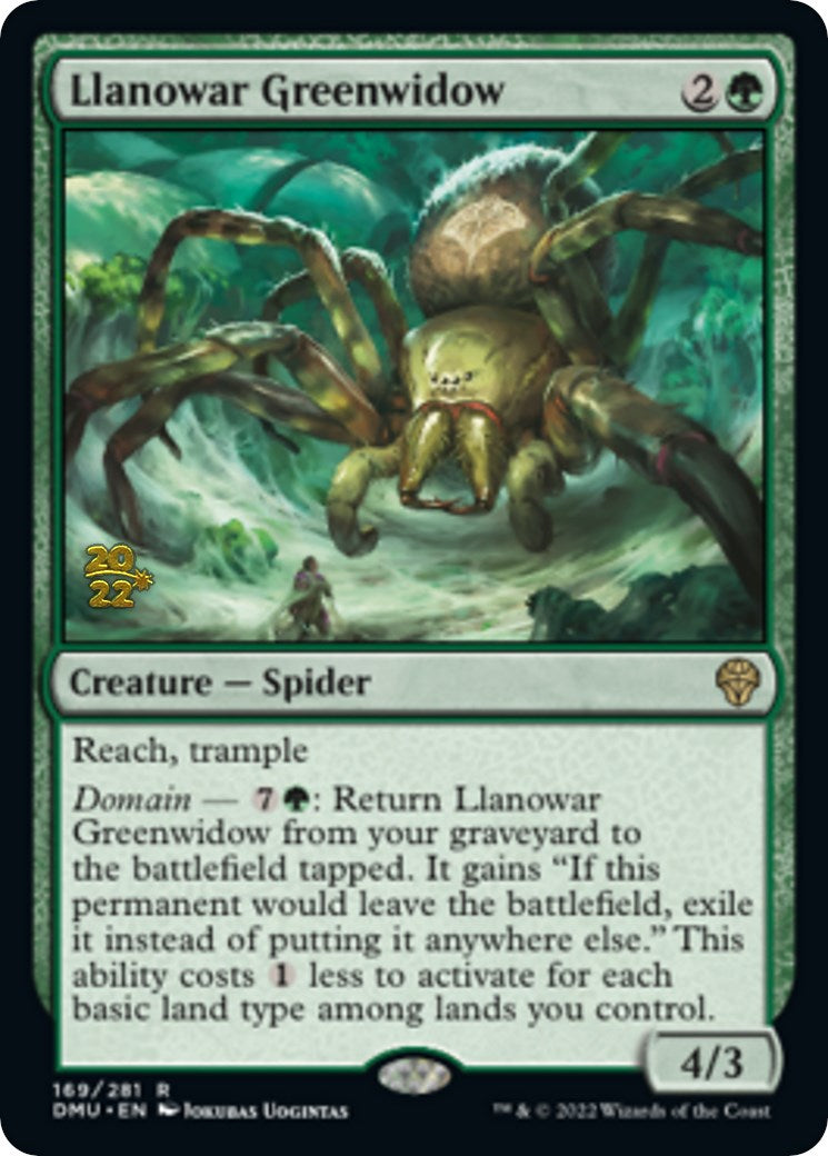 Llanowar Greenwidow [Dominaria United Prerelease Promos] | Total Play