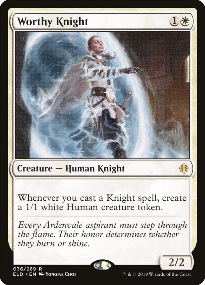 Worthy Knight (Promo Pack) [Throne of Eldraine Promos] | Total Play