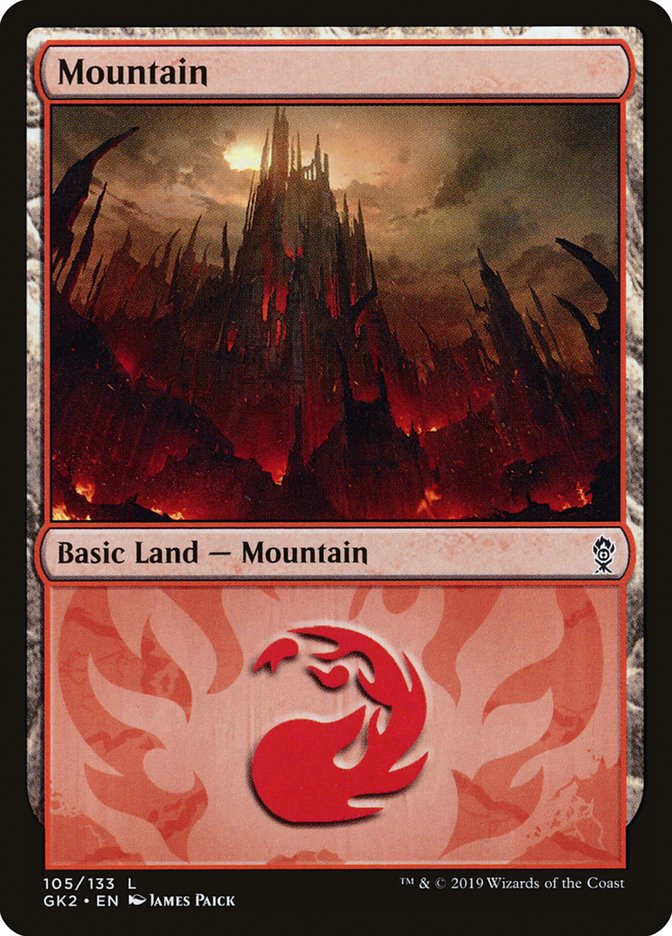 Mountain (105) [Ravnica Allegiance Guild Kit] | Total Play