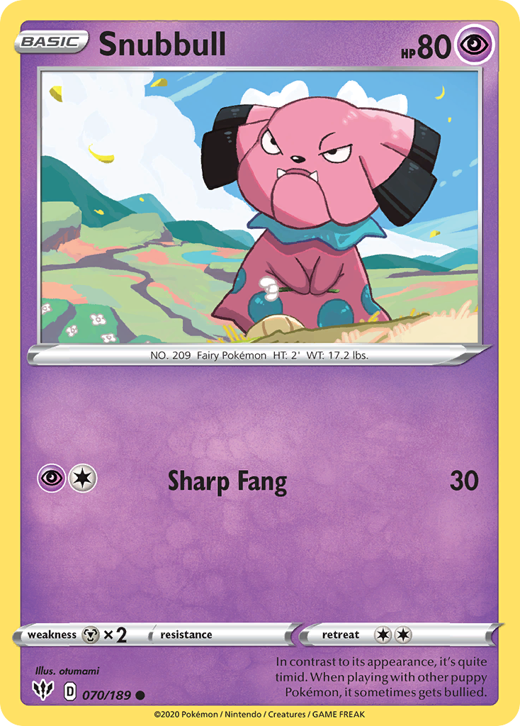 Snubbull (070/189) [Sword & Shield: Darkness Ablaze] | Total Play