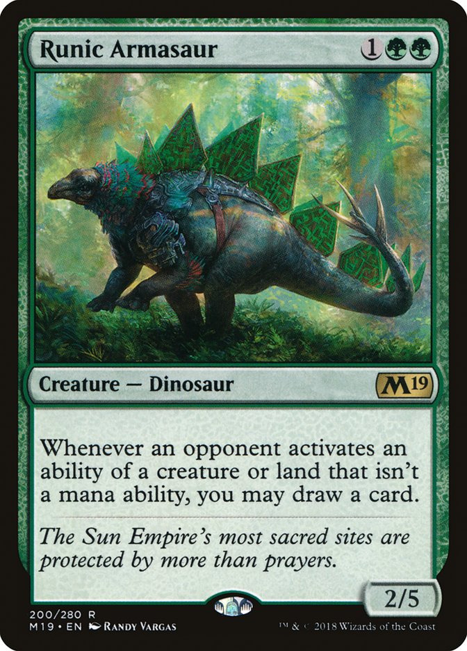 Runic Armasaur [Core Set 2019] | Total Play