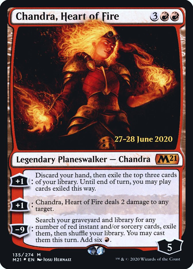 Chandra, Heart of Fire [Core Set 2021 Prerelease Promos] | Total Play