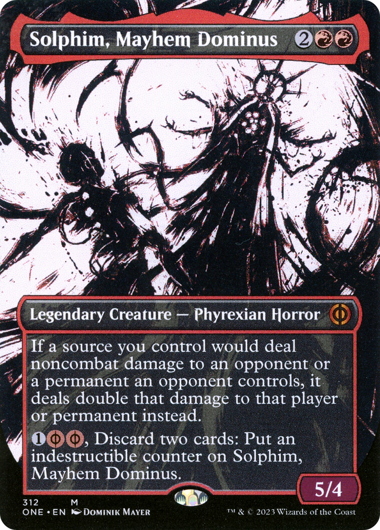 Solphim, Mayhem Dominus (Borderless Ichor) [Phyrexia: All Will Be One] | Total Play