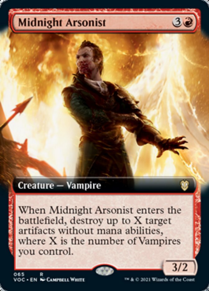 Midnight Arsonist (Extended Art) [Innistrad: Crimson Vow Commander] | Total Play