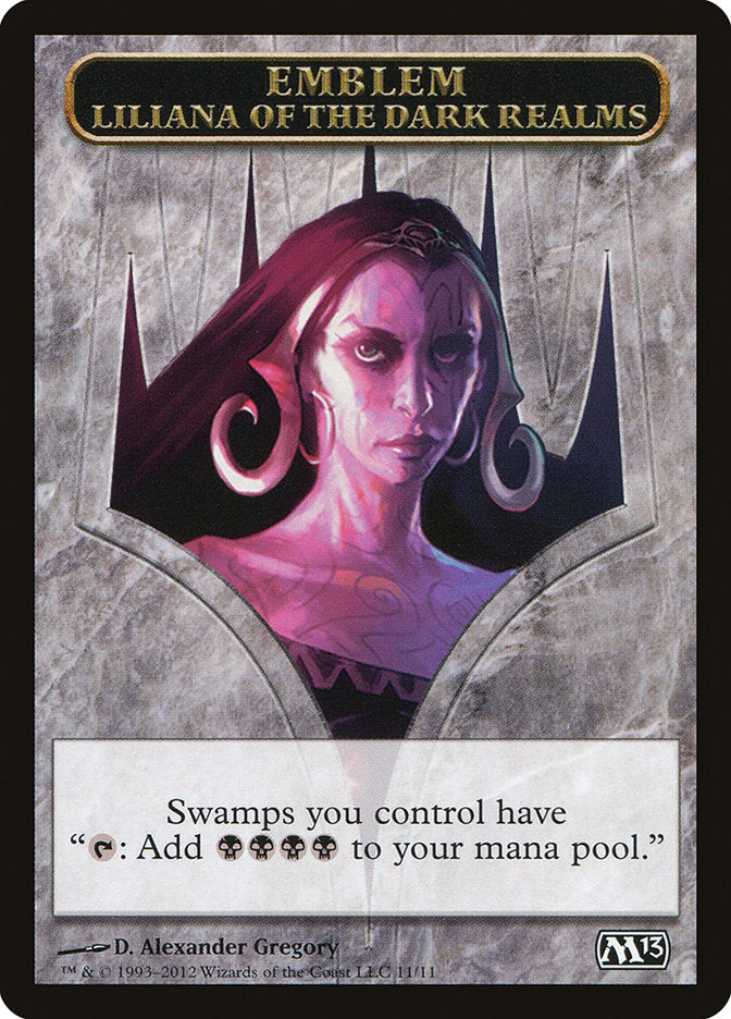 Liliana of the Dark Realms Emblem [Magic 2013 Tokens] | Total Play