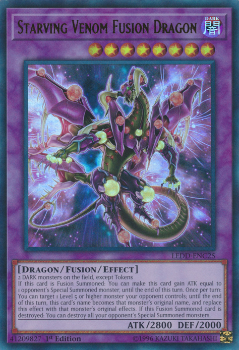 Starving Venom Fusion Dragon [LEDD-ENC25] Ultra Rare | Total Play