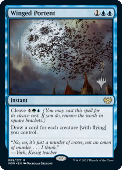 Winged Portent (Promo Pack) [Innistrad: Crimson Vow Promos] | Total Play