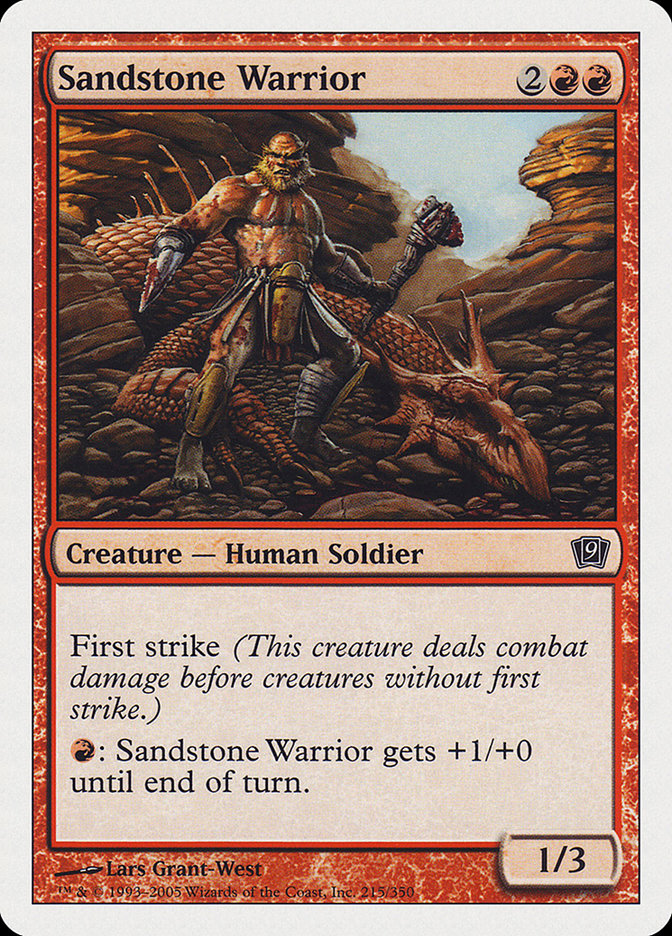 Sandstone Warrior [Ninth Edition] | Total Play