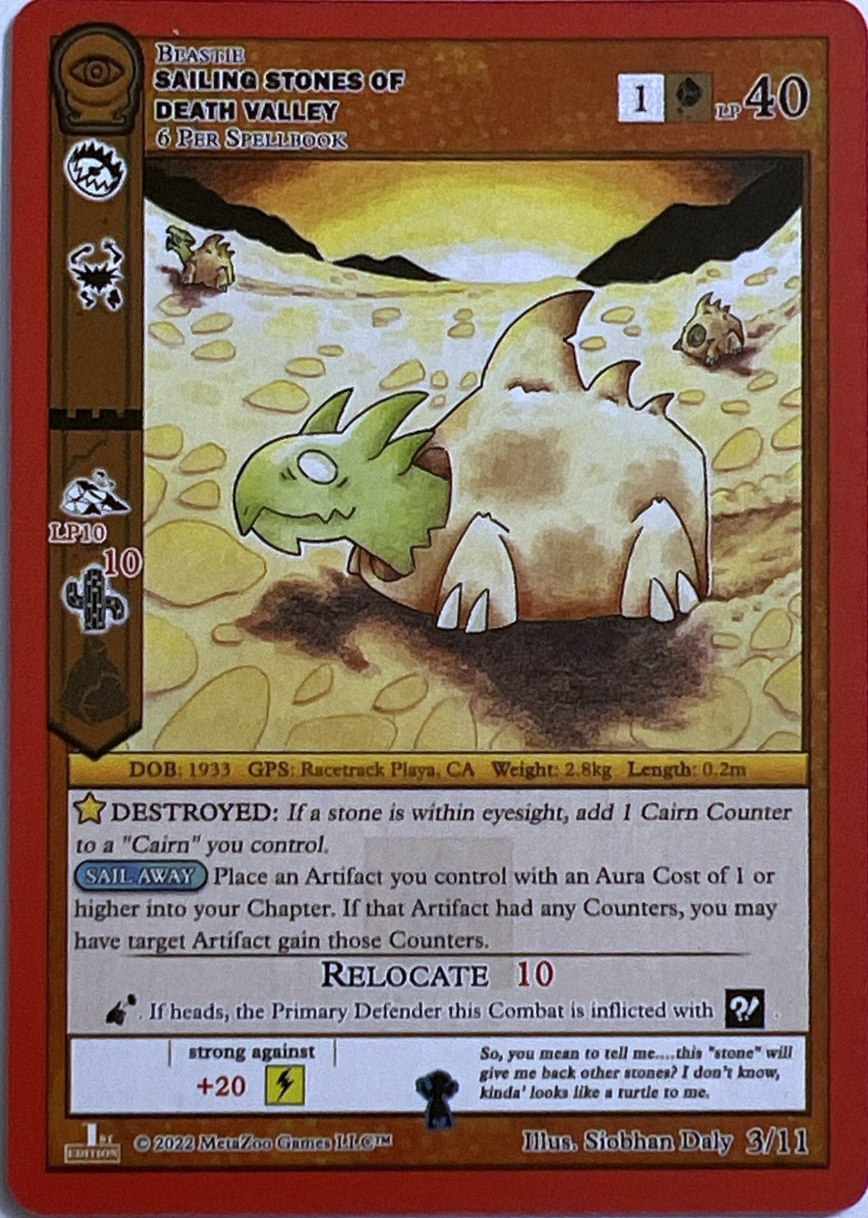 Sailing Stones of Death Valley [Seance: First Edition Release Event Deck] | Total Play