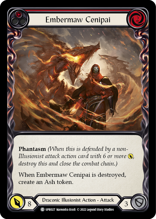 Embermaw Cenipai (Red) [UPR027] (Uprising)  Rainbow Foil | Total Play