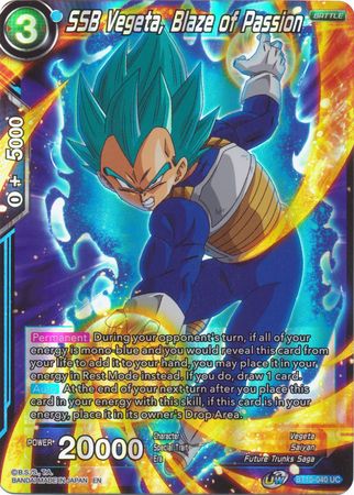 SSB Vegeta, Blaze of Passion (BT10-040) [Rise of the Unison Warrior 2nd Edition] | Total Play