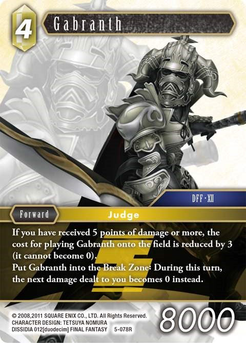 Gabranth [Opus V] | Total Play