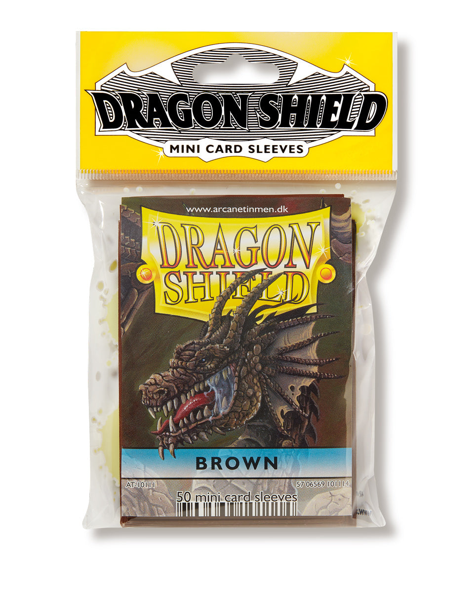 Dragon Shield: Japanese Size 50ct Sleeves - Brown (Classic) | Total Play