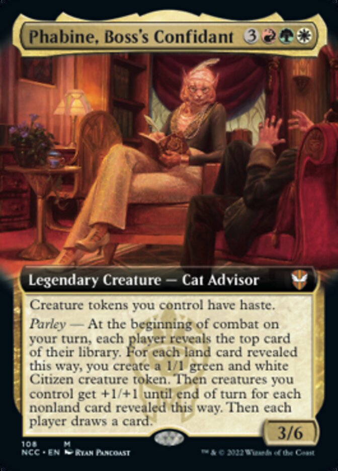 Phabine, Boss's Confidant (Extended Art) [Streets of New Capenna Commander] | Total Play