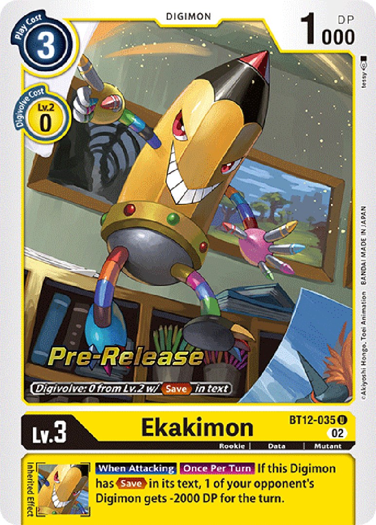 Ekakimon [BT12-035] [Across Time Pre-Release Cards] | Total Play