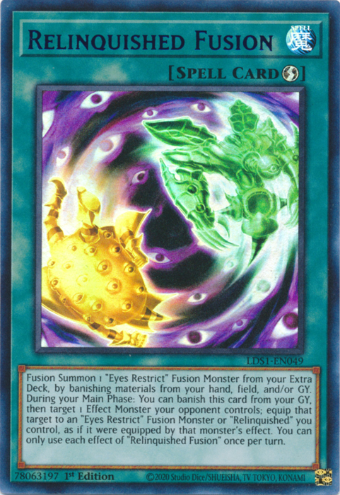 Relinquished Fusion (Purple) [LDS1-EN049] Ultra Rare | Total Play