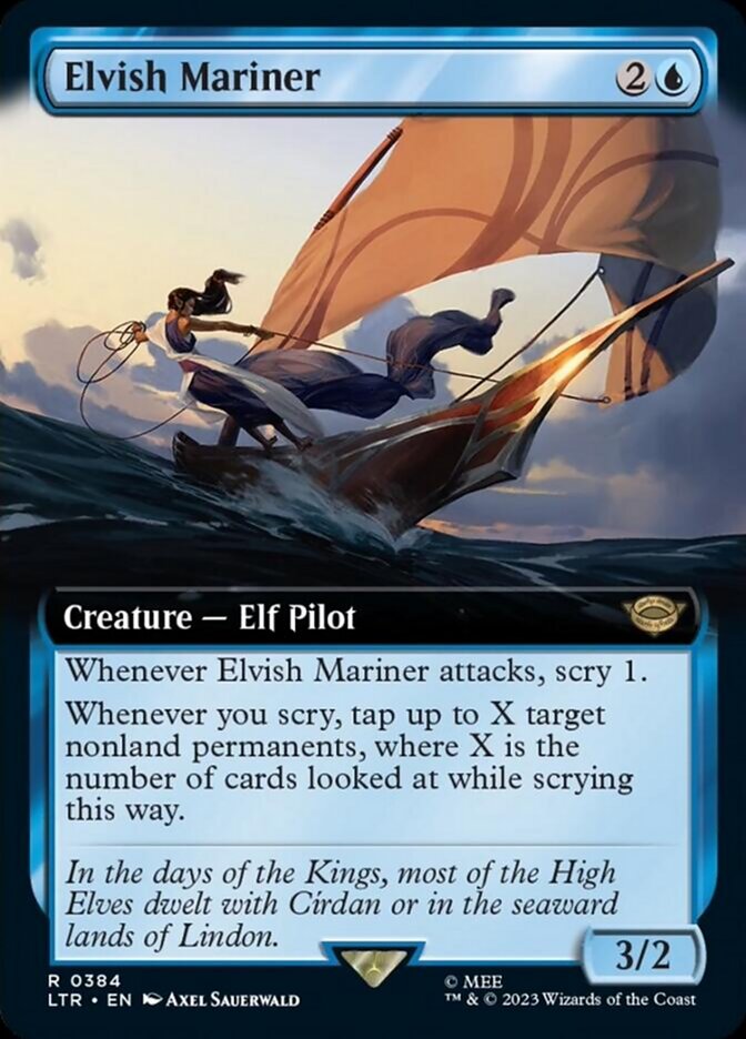 Elvish Mariner (Extended Art) [The Lord of the Rings: Tales of Middle-Earth] | Total Play