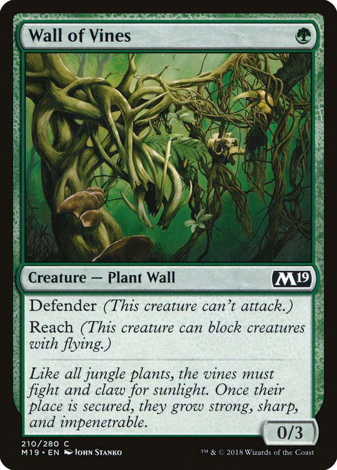 Wall of Vines [Core Set 2019] | Total Play