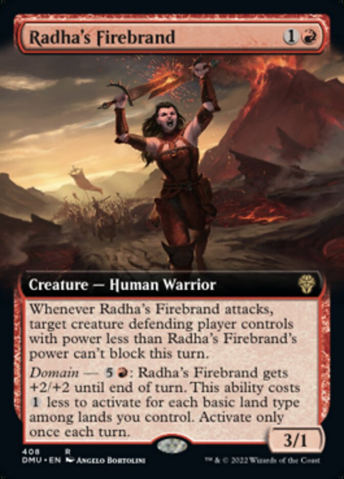 Radha's Firebrand (Extended Art) [Dominaria United] | Total Play